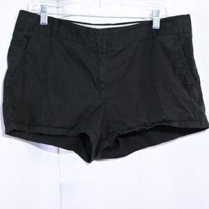 J Crew Womens 12 36x3 Black Broken-In Cotton Chino Shorts